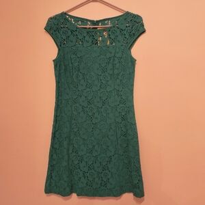 Blanco Green Lace Dress Size XS